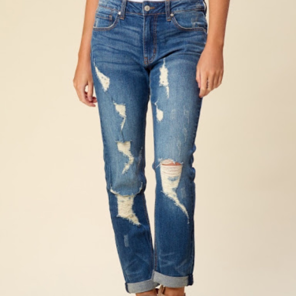 Altar'd State Destructed Girlfriend Jeans